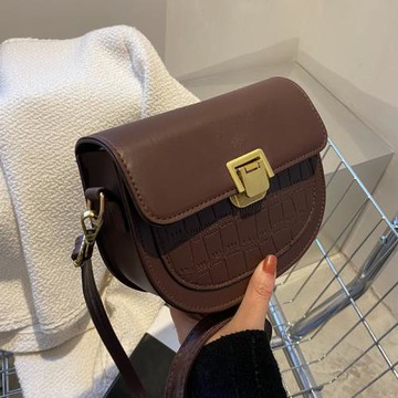 高級感小包包ins小眾馬鞍包2025新款百搭復古質感單肩斜挎包女包