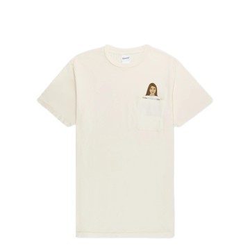 RIPNDIP FLASHING KITTYS POCKET TEE NATURAL