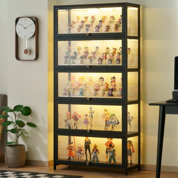 【含稅/免運】 手辦展示柜樂高積木透明收納盒家用仿亞克力玩具防塵模型陳列架子