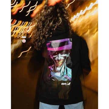 新款STAPLE加絨連帽衛衣聯名DC小丑joker基礎簡約寬松暗黑美潮