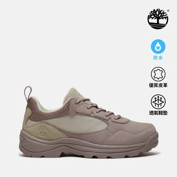 Timberland 女款淺紫色低筒防水健行鞋|A4276AJG