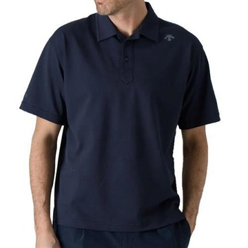 Descente 迪桑特 短袖上衣 男裝 Polo衫 涼感 深藍 DG6SHS08MT-NV00