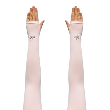 salua 抗UV運動冰袖套  均碼  膚色  1雙