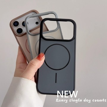 簡約風撞色磁吸手機適用於 iphone17promax手機殼16 15 14 13 保護套 蘋果保護殼 當季新款