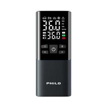 PHILO 無線/有線雙用 電動打氣機 6000mAh大電量  P650Ⅱ (行動電源/汽車打氣機/機車輪胎/胎壓偵測 )