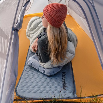 Naturehike 羽骨超輕自動充氣睡墊 方型 DZ013 - 崧藍色