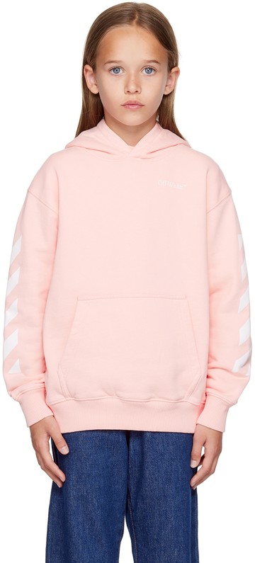 Off-White 粉色 Classic Arrow 儿童连帽衫