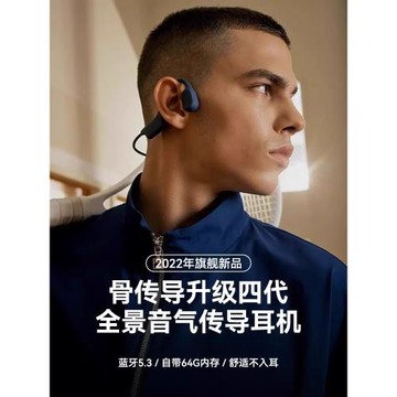 德國柏林之音骨傳導藍牙耳機2025新款內存掛耳式運動健身游泳專用
