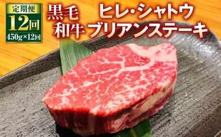 黒毛和牛 ヒレ・シャトーブリアンステーキ 450g×12回