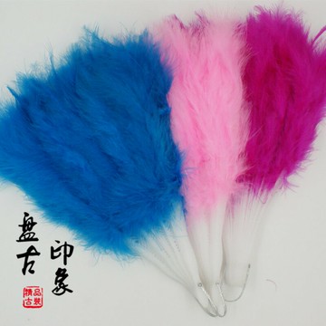 古裝影樓攝影道具cosplay舞臺貴妃仙女舞蹈走秀精品手工羽毛扇子