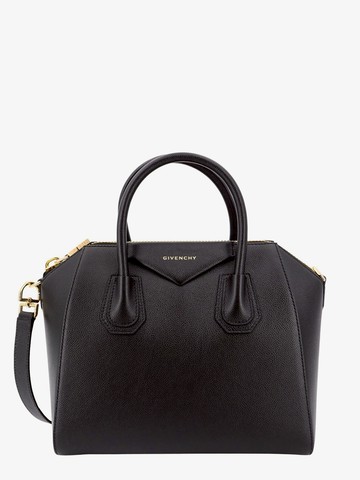 Leather handbag with frontal logo print - GIVENCHY - gender_Woman