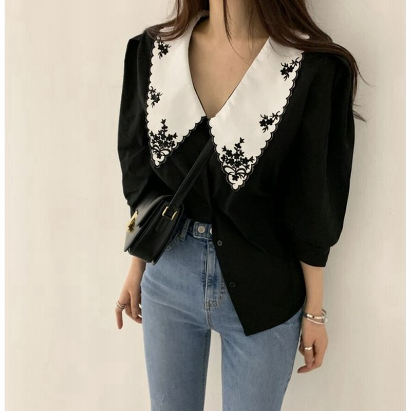 トップス セーラー襟 ブラウス レディース ゆったり 可愛い 大人可愛い きれいめ シンプル お洒落 大人女子 代 30代 韓国 韓国系 コーデ ファッション 通販 Lineポイント最大0 5 Get Lineショッピング