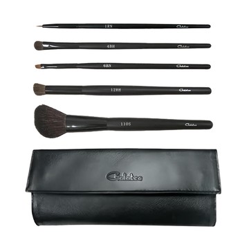 Galatea 葛拉蒂 戲妍彩妝刷具組 馬毛羊毛刷毛柔軟舒適 附皮套攜帶方便  1組