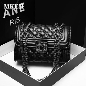 意大利官方正品Mk EH 女包百搭菱格小方包小香風鏈條包單肩斜挎包