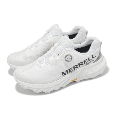 Merrell 防水越野跑鞋 Agility Peak 5 Boa GTX 女鞋 白 旋鈕 戶外 機能 ML068130