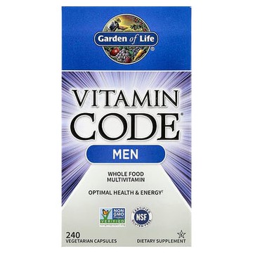 Garden of Life, Vitamin Code，男性全食多維生素，240 粒素食膠囊