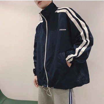 春秋季風衣男學生韓版帥氣潮流夾克男外套港風棒球服潮BF原宿解構  運動 風衣 外套長袖 寬鬆 防風 外套