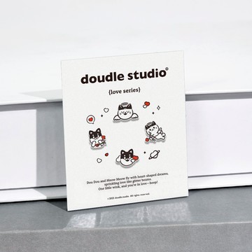 STORY故事銀飾-doudle studio經典系列-造型耳環組-愛心款