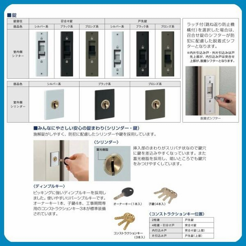 玄関サッシ 引違戸 YKK れん樹 枠無し - 埼玉県の家具