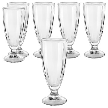 Ocean Glass 阿拉斯加直紋蘇打杯 355ml  透明  6個