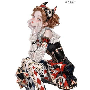 【6 月新品】07-133-0158 人物貼紙 馬戲團風格