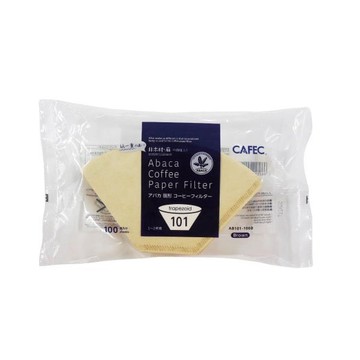 CAFEC 三洋 麻纖維扇形/梯形濾紙 101/ 102 原色100入『歐力咖啡』
