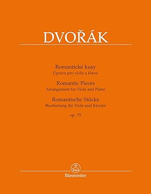 【學興書局】Dvorák 德弗札克 Romantische Pirces 中提琴 四首浪漫曲 Op.75 viola
