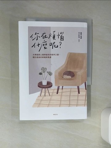 【書寶二手書T6／心理_RLG】你在煩惱什麼呢？：大學諮商心理師給你的陪伴之書，關於成長的疼痛與焦慮_李家雯（海蒂）