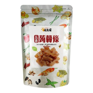 元氣家 高纖五香蒟蒻條  200g  1包