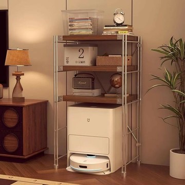 免運 附發票 置物架 魚缸置物架 掃地機器人置物架 陽臺掃地機器人置物架移動收納架落地臥室客廳書架家用日式置物架工廠現貨直銷 售後保障 全館八折 店長新品推薦 5s1121