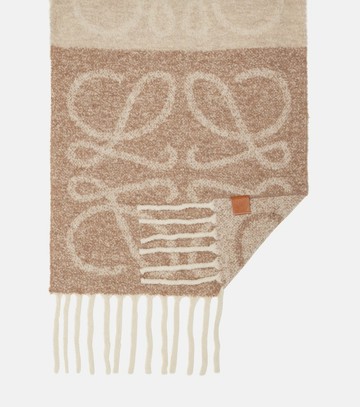 Loewe Anagram alpaca and wool-blend scarf