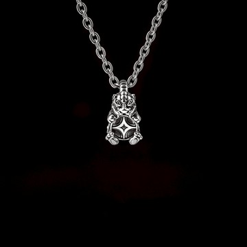 【JK銀飾】盈財小寶貔貅 / 925純銀【吊墜、項鍊】