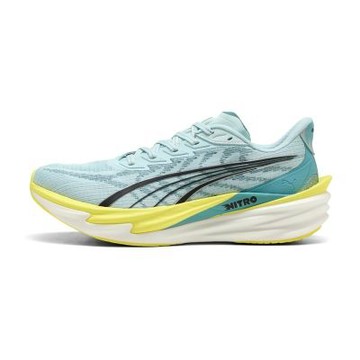 Puma Deviate Nitro 4 男鞋 淺藍黃色 緩震 路跑 運動 慢跑鞋 31212308