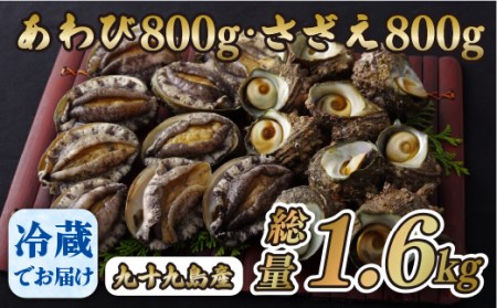 九十九島あわび(800g)･さざえ(800g)