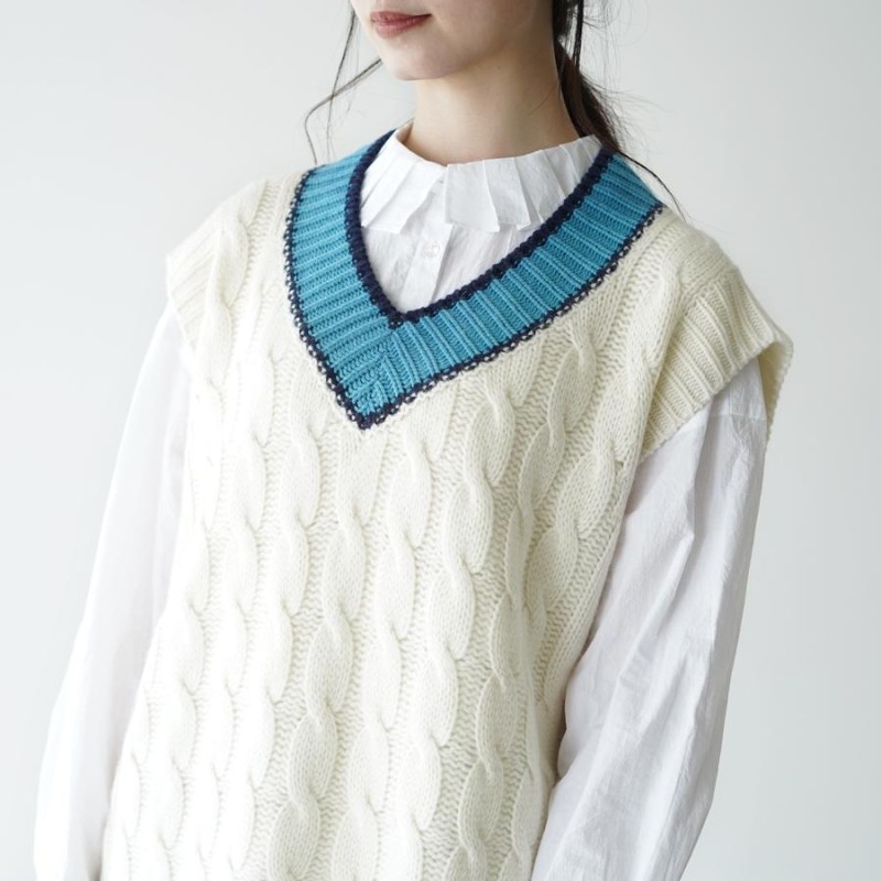 シンゾーン THE SHINZONE Vネック ニットベスト COLOR V KNIT VEST