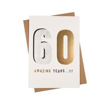60歲賀壽【Ling Design-歲數卡片 生日祝福】
