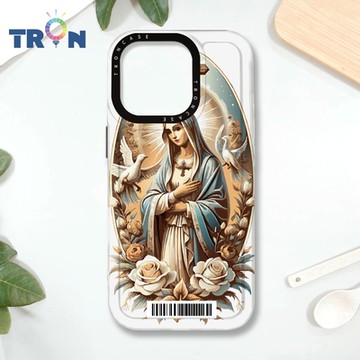 TRON IPHONE 16 PRO 聖母簡約風 防摔 MAGSAFE 磁吸 太空載具殼 透黑 手機殼