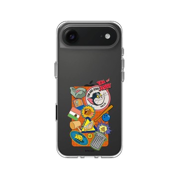 iPhone Air Clear Case（相機按鈕） 透明 - 湯姆貓與傑利鼠 Tom and Jerry - 道具大集合