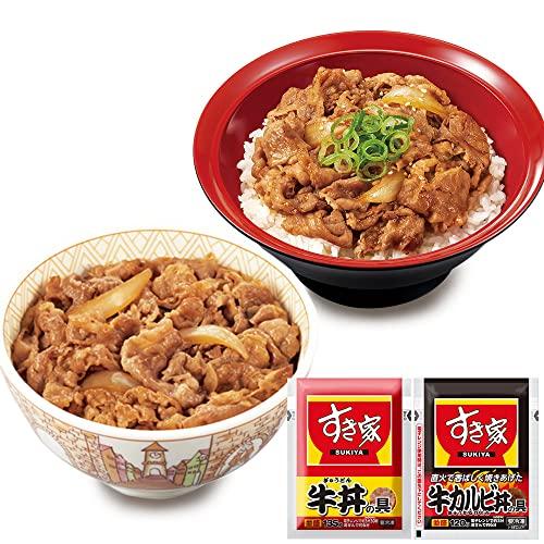 すき家 ２種 計15パックセット 牛カルビ丼の具 10パック × 牛丼の具5パック 