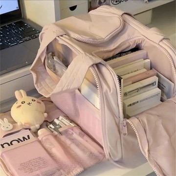 免運🔮粉粉的一天~化妝包女新款便攜式大容量分區收納包旅行洗漱包防水收納包 洗漱包 大容量化妝包 化妝袋 分層化妝包