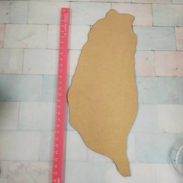 台灣木板  G款大台灣木片 28公分 美勞素材 雷切 台灣造型 大台灣木板J