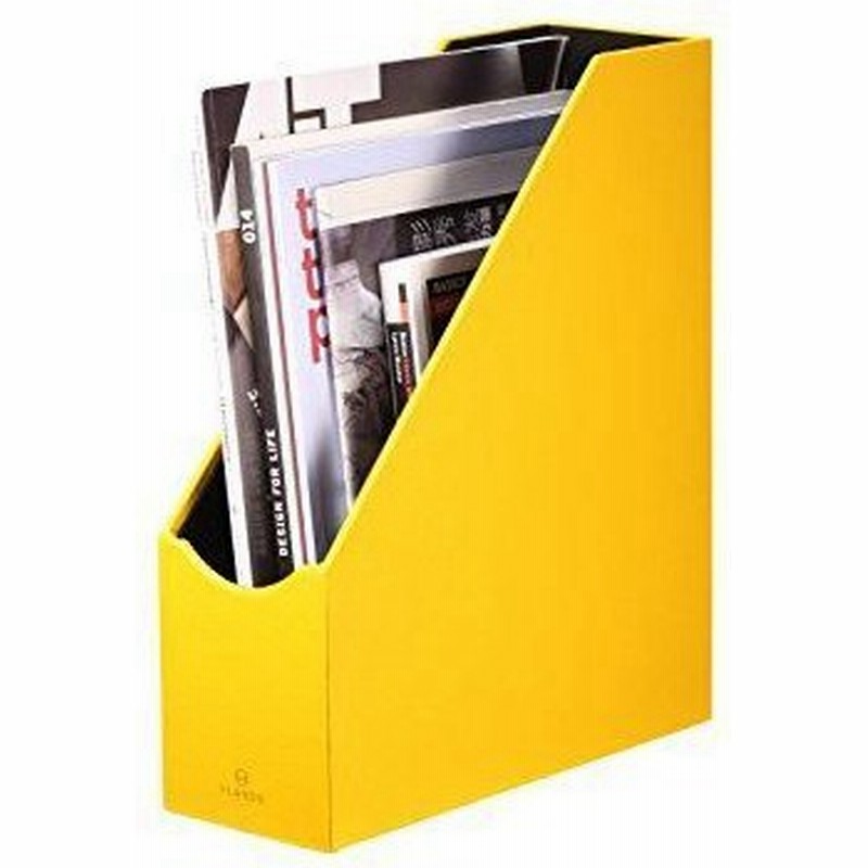 Vpackファイルボックス 本立て ックエンド 雑誌新聞資料入れ フォルダーpuレザーオフィスデスクトップ収納 イエロー 通販 Lineポイント最大0 5 Get Lineショッピング
