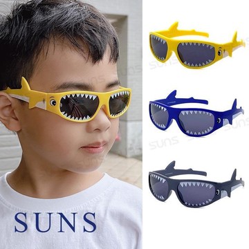 【SUNS】兒童墨鏡 帥氣鯊魚造型休閒墨鏡 抗UV400/檢驗合格 (0028)