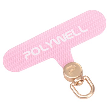 POLYWELL 寶利威爾 手機掛繩夾片 360度扣環 PW15-T65-0739  金扣 + 粉色  1個