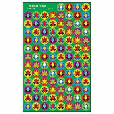トレンド ごほうびシール カエル 800片 Trend superSpots Stickers Tropical Frogs T-46178