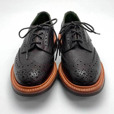 トリッカーズ／Tricker's シューズ ビジネスシューズ 靴 ビジネス メンズ 男性 男性用レザー 革 本革 レッド ブラウン 赤 茶  M7292 Keswick ケスウィック メダリオン ウイングチップ Vibramソール グッドイヤーウェルト製法