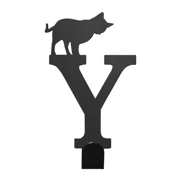 OPUS 壁飾免釘無痕掛勾《當貓咪遇上字母Y》經典黑