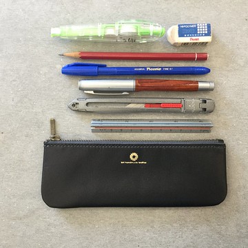 isni 經典款YKK拉鍊筆袋/鉛筆盒/典雅黑@免費送禮包裝