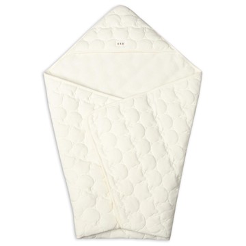 akachan honpo - 包巾  鋪棉-小熊-白色 (75×75cm)