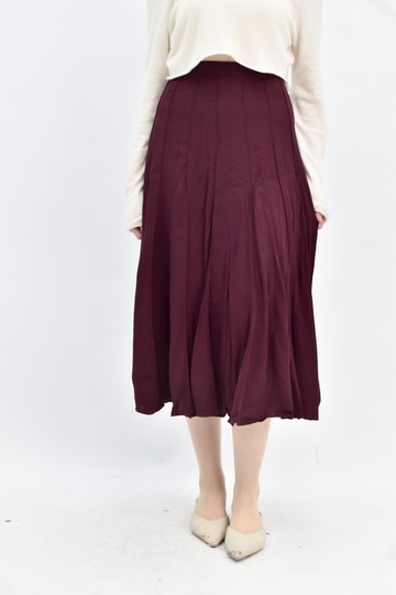 (S) massimo dutti 紅色紫長裙